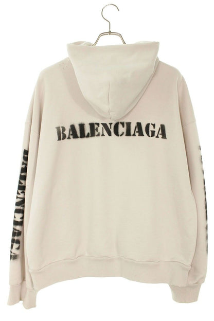 Balenciaga Back Print Zip Up Hoodie — view 2