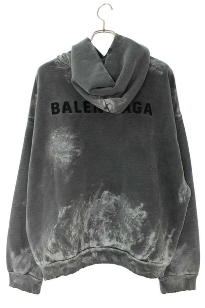 Balenciaga Logo Embroidery Paint Processing Hoodie — view 2
