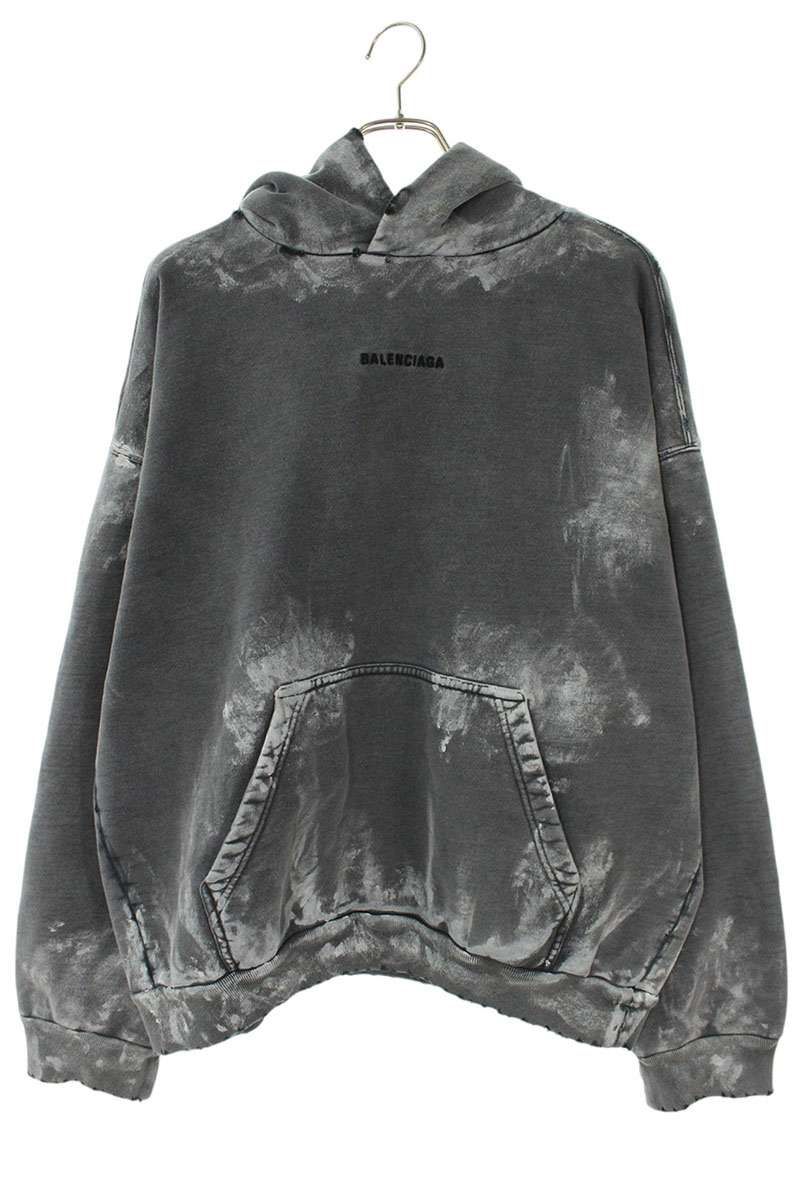 Balenciaga Logo Embroidery Paint Processing Hoodie