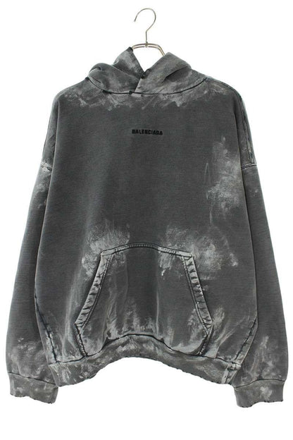 Balenciaga Logo Embroidery Paint Processing Hoodie