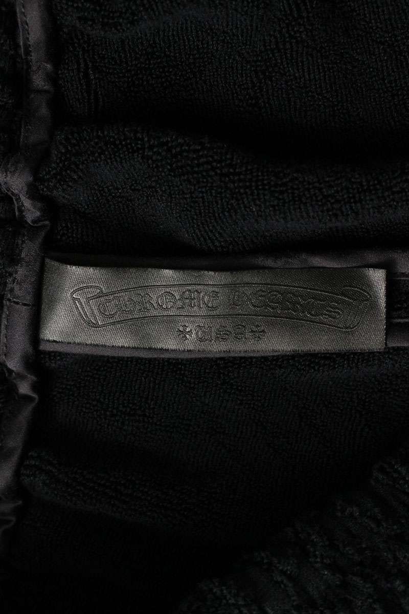 Chrome Hearts Cross Ball Button CH Plus All Over Pattern Pile Shorts — view 3
