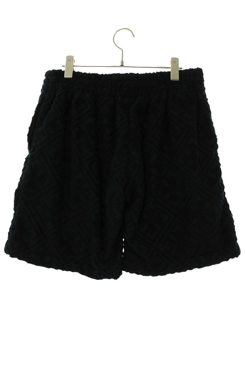 Chrome Hearts Cross Ball Button CH Plus All Over Pattern Pile Shorts — view 2