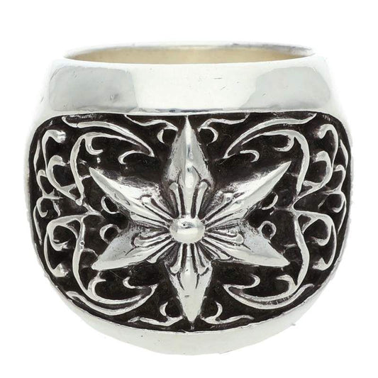 Chrome Hearts Lssc Oval Star Classic Silver Ring
