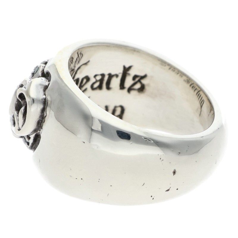 Chrome Heart in Band P Dmnd in Pave Diamond Silver Ring — view 5