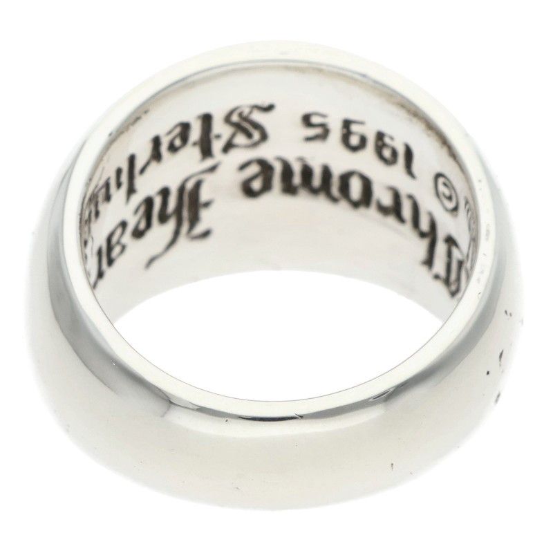 Chrome Heart in Band P Dmnd in Pave Diamond Silver Ring — view 2
