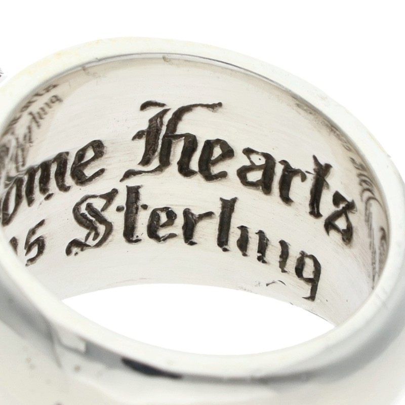 Chrome Heart in Band P Dmnd in Pave Diamond Silver Ring — view 4