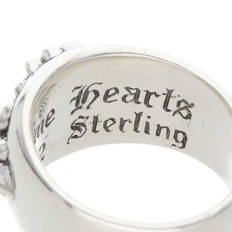 Chrome Hearts Flrl Crs Floral Cross Silver Ring — view 4