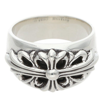 Chrome Hearts Flrl Crs Floral Cross Silver Ring