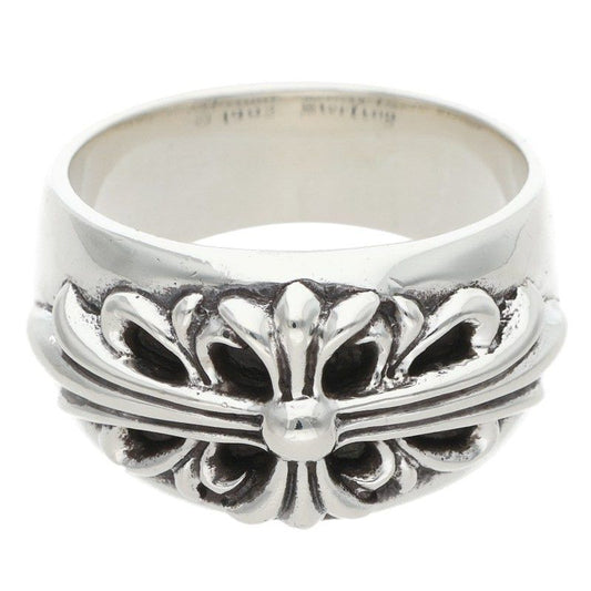 Chrome Hearts Flrl Crs Floral Cross Silver Ring