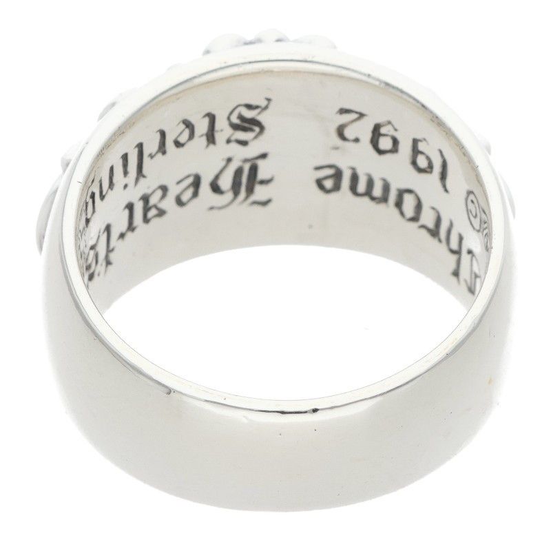 Chrome Hearts Flrl Crs Floral Cross Silver Ring — view 2