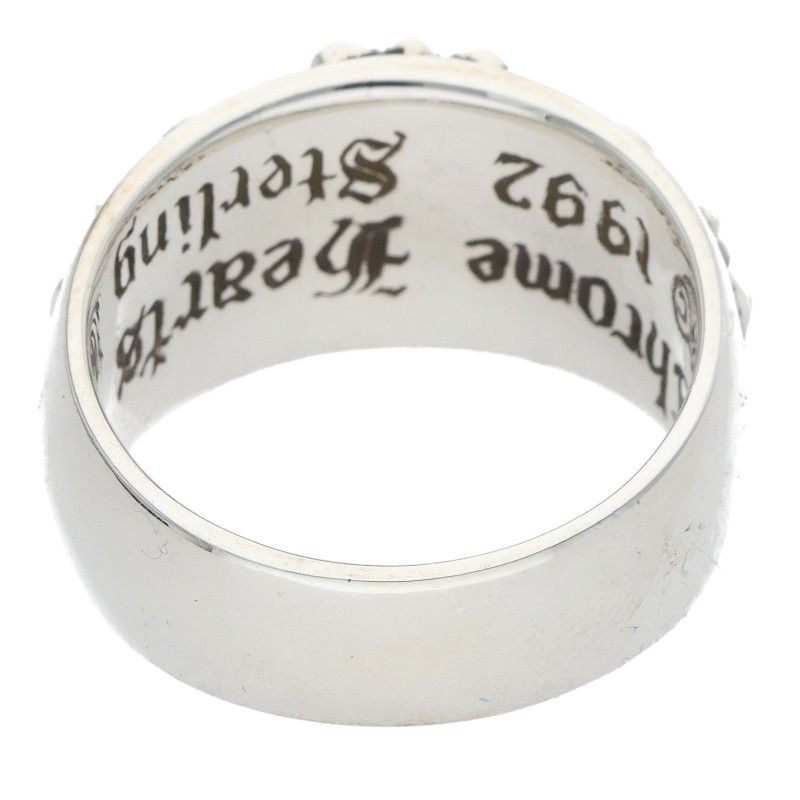 Chrome Hearts Flrl Crs Floral Cross Silver Ring — view 2
