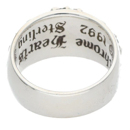 Chrome Hearts Flrl Crs Floral Cross Silver Ring — view 2
