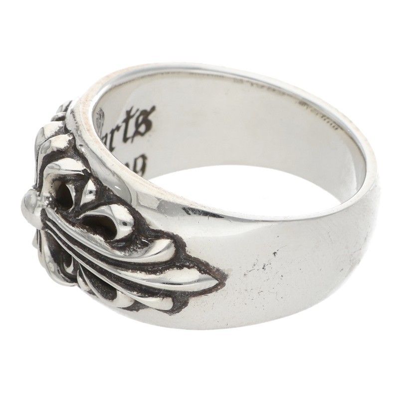 Chrome Hearts Flrl Crs Floral Cross Silver Ring — view 5