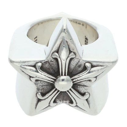 Chrome Hearts Str Lrg Large Star Silver Ring