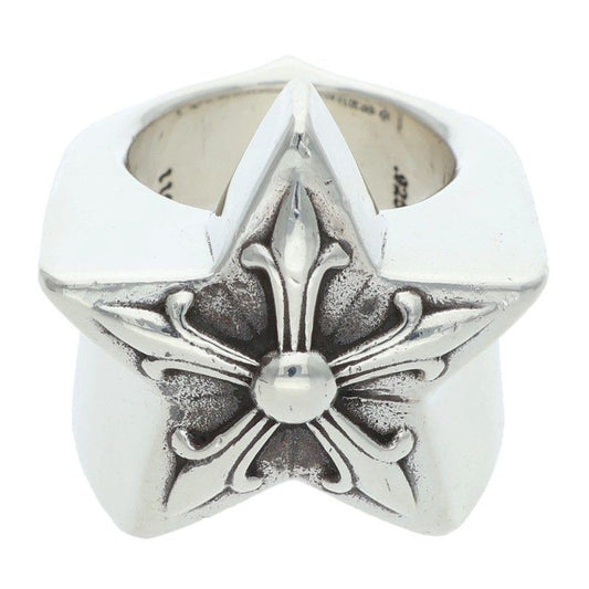 Chrome Hearts Str Lrg Large Star Silver Ring