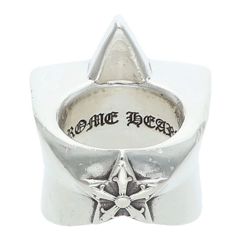 Chrome Hearts Str Lrg Large Star Silver Ring — view 2