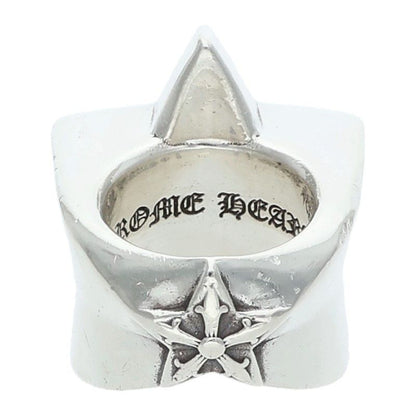 Chrome Hearts Str Lrg Large Star Silver Ring — view 2