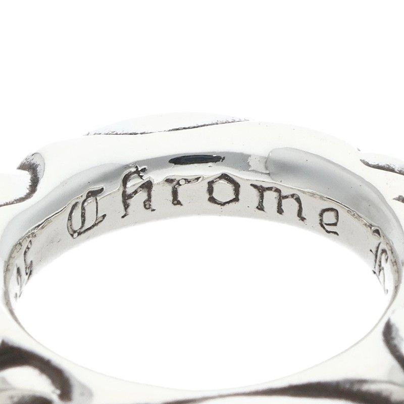 Chrome Hearts Scrl Band Scroll Silver Ring — view 3