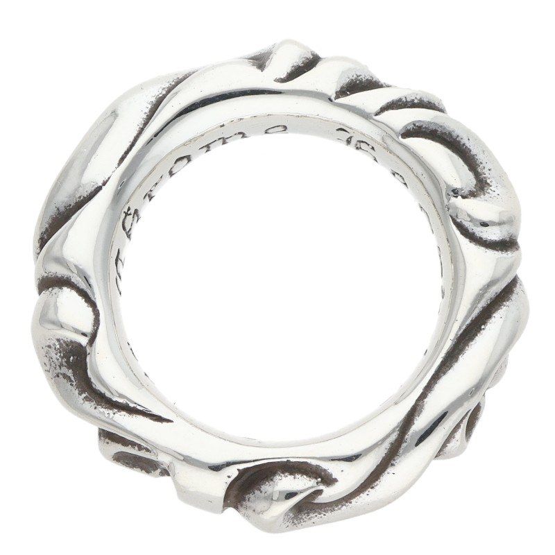 Chrome Hearts Scrl Band Scroll Silver Ring — view 5