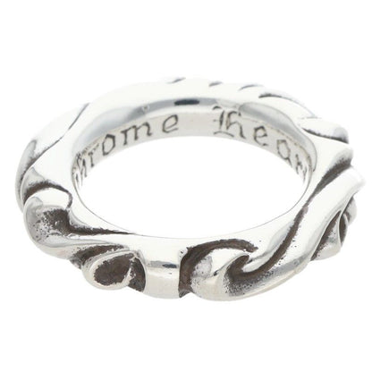 Chrome Hearts Scrl Band Scroll Silver Ring