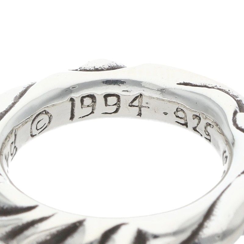 Chrome Hearts Scrl Band Scroll Silver Ring — view 4