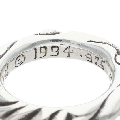 Chrome Hearts Scrl Band Scroll Silver Ring — view 4