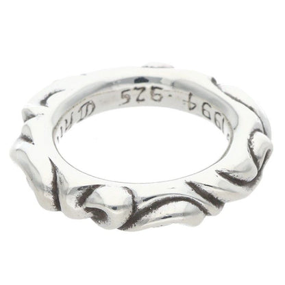 Chrome Hearts Scrl Band Scroll Silver Ring — view 2