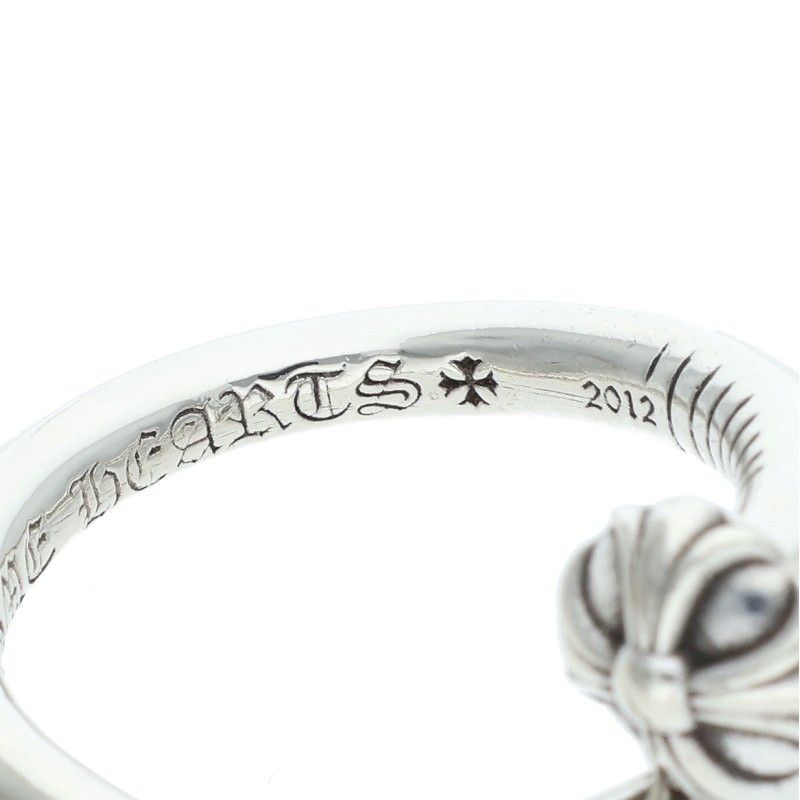 Chrome Hearts Nail Crsball Cross Ball Silver Ring — view 4