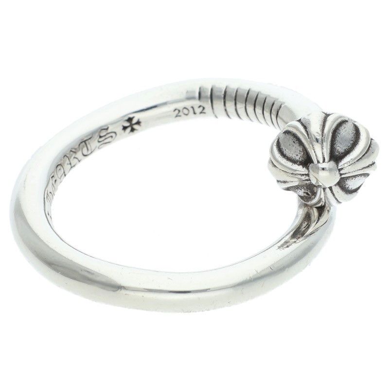 Chrome Hearts Nail Crsball Cross Ball Silver Ring — view 5