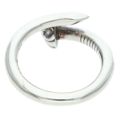 Chrome Hearts Nail Crsball Cross Ball Silver Ring — view 2