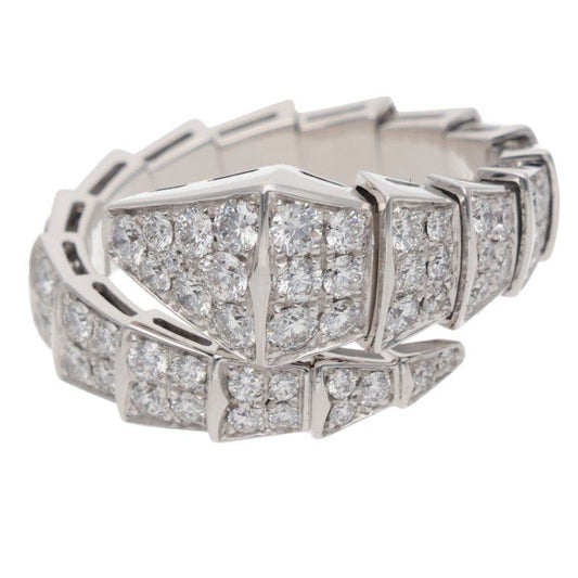 Bvlgari Serpenti Vipa Single Coil Full Pave Diamond Ring