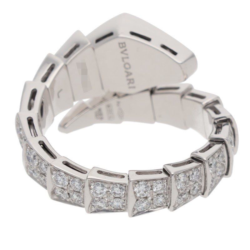 Bvlgari Serpenti Vipa Single Coil Full Pave Diamond Ring — view 2