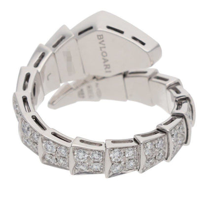 Bvlgari Serpenti Vipa Single Coil Full Pave Diamond Ring — view 2