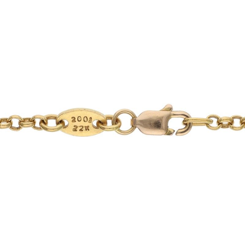 Chrome Hearts 22k Neckchain Roll Chain Gold Necklace — view 4