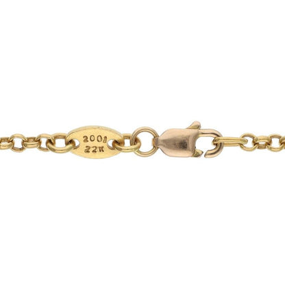 Chrome Hearts 22k Neckchain Roll Chain Gold Necklace — view 4