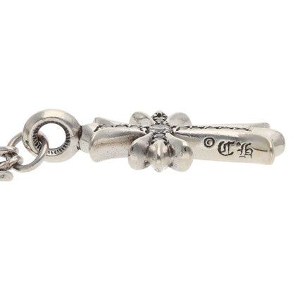 Chrome Hearts Fat Cross Tiny Bar Chain Pave Diamond Silver Necklace — view 4