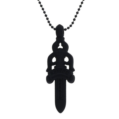 Chrome Hearts Rubber Large Dagger Silicone Necklace