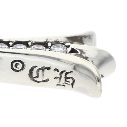 Chrome Hearts Tny Crsf P Dmnd Tiny Fat Cross Pave Diamond Pendant Silver — view 3