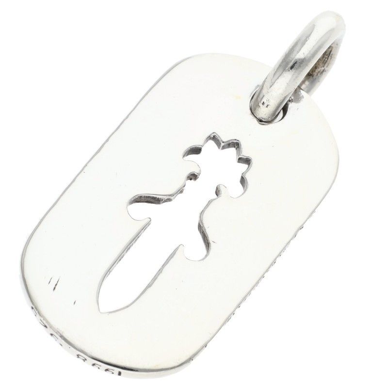 Chrome Hearts D Tag Sml CO Dag Cutout Dagger Dog Tag Small Pendant