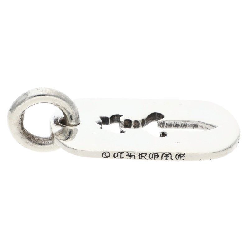 Chrome Hearts D Tag Sml CO Dag Cutout Dagger Dog Tag Small Pendant — view 3