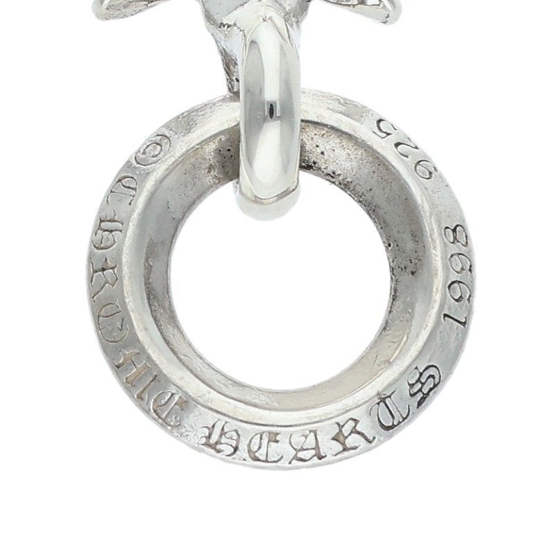 Chrome Hearts Tiny CH Cross Charm Silver Pendant — view 3