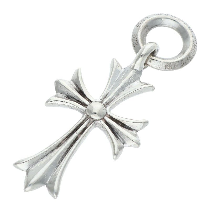 Chrome Hearts Tiny CH Cross Charm Silver Pendant — view 2