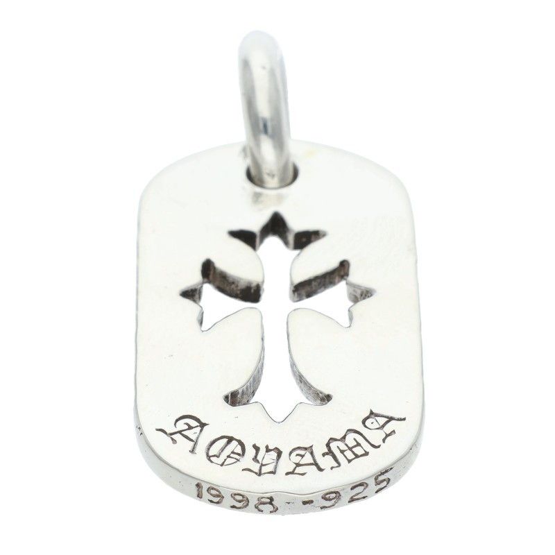 Chrome Hearts D Tag Sml CO Crs Cutout Cross Dog Tag Blue Mountain Limited Small — view 4