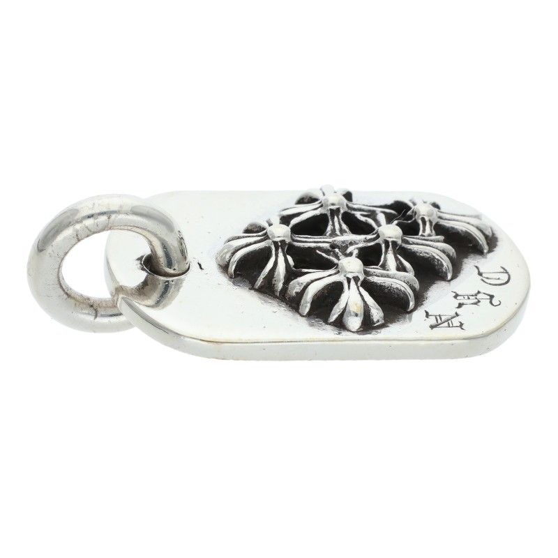 Chrome Hearts Raised Dogtag Dog Tag Nyc Limited Charm Silver Pendant — view 3