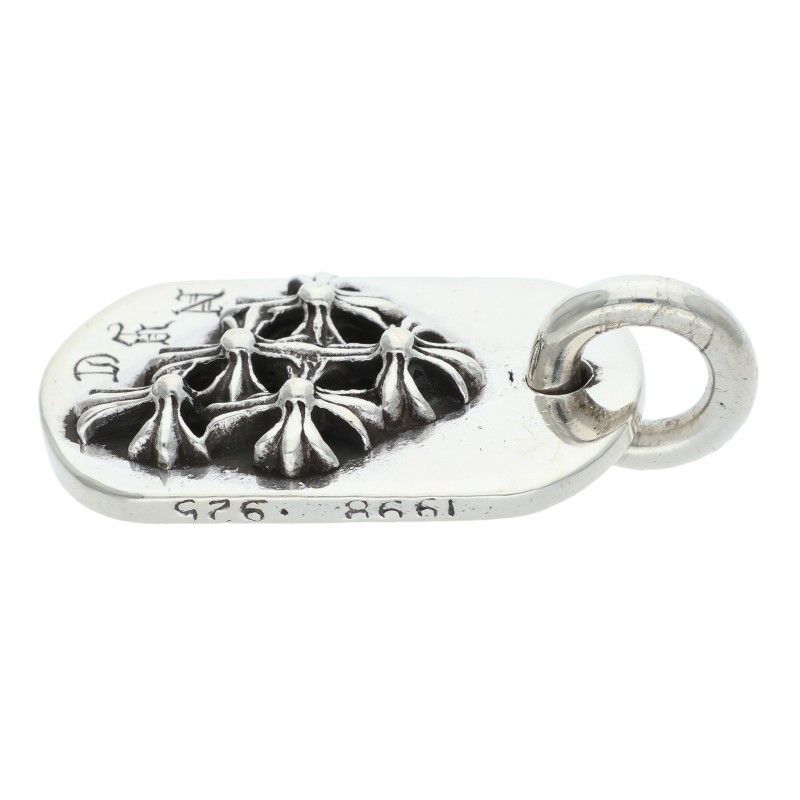 Chrome Hearts Raised Dogtag Dog Tag Nyc Limited Charm Silver Pendant — view 5