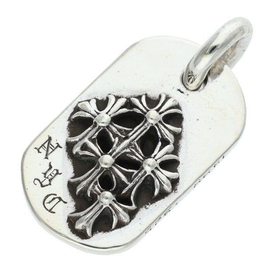 Chrome Hearts Raised Dogtag Dog Tag Nyc Limited Charm Silver Pendant
