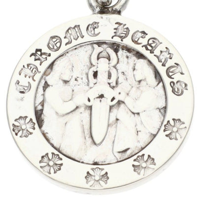 Chrome Hearts Chrm Angl Mdl Angel Medal Charm V2 Silver Pendant — view 3