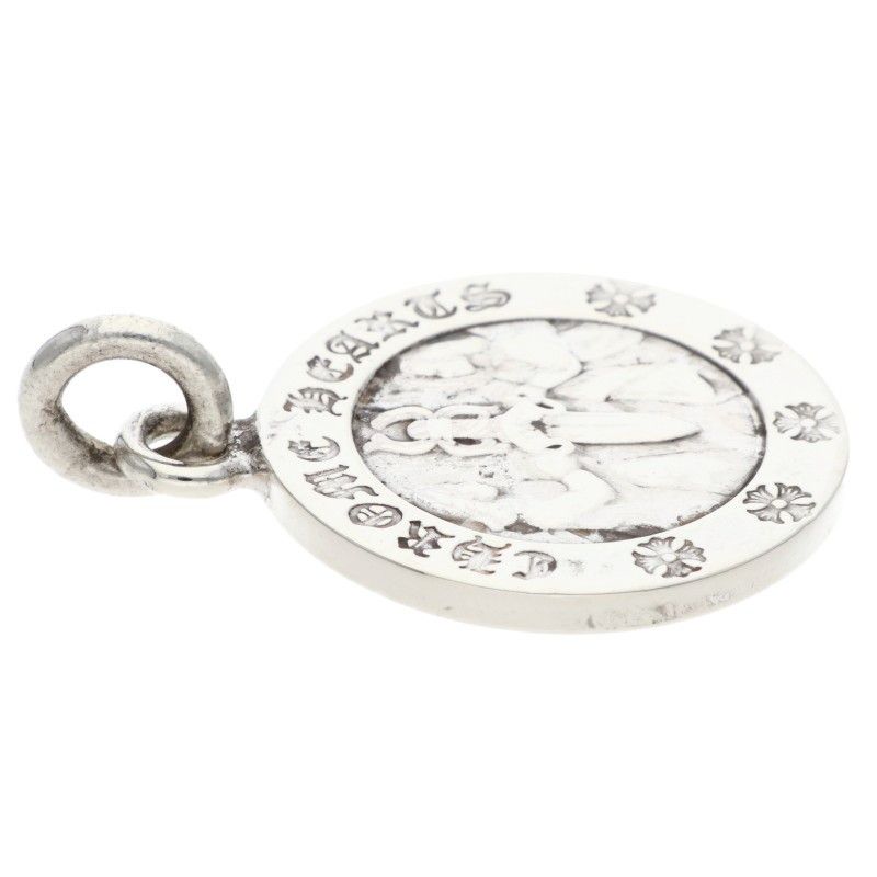 Chrome Hearts Chrm Angl Mdl Angel Medal Charm V2 Silver Pendant — view 5