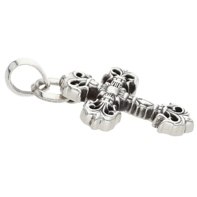 Chrome Hearts Filig Cross Xsm Bale Filigree XS Bail Silver Pendant — view 5
