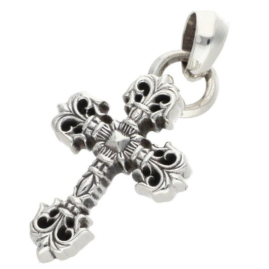 Chrome Hearts Filig Cross Xsm Bale Filigree XS Bail Silver Pendant